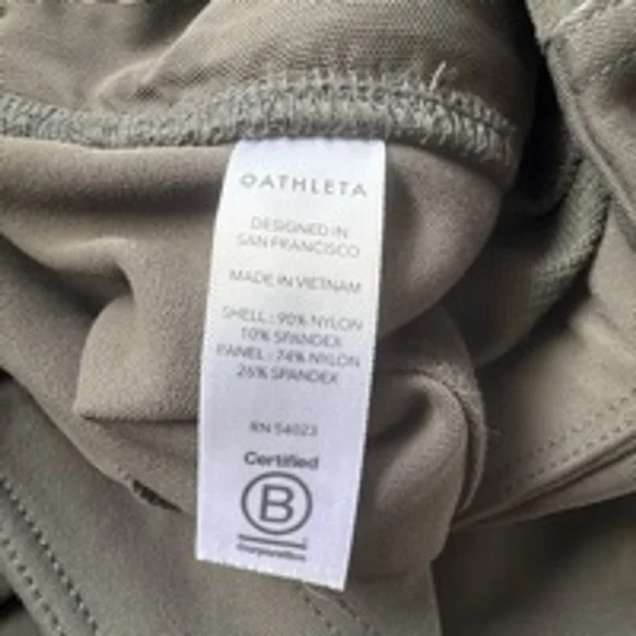 Athleta Headlands Hybrid Moto Tight Green/Gray size 2 - Picture 7 of 10